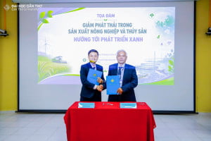 Khoa Môi trường và Tài nguyên thiên nhiên và Công Ty TNHH Thiết Bị Kỹ Thuật DTP (Tuấn Biogas) đã ký kết thỏa thuận hợp tác (MoU)