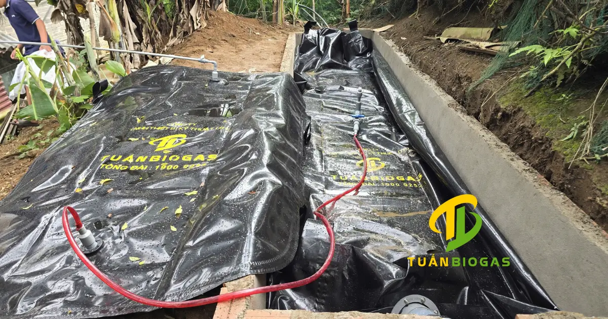 Tuấn Biogas cùng tổ chức Blue Dragon tấp huấn lắp túi biogas