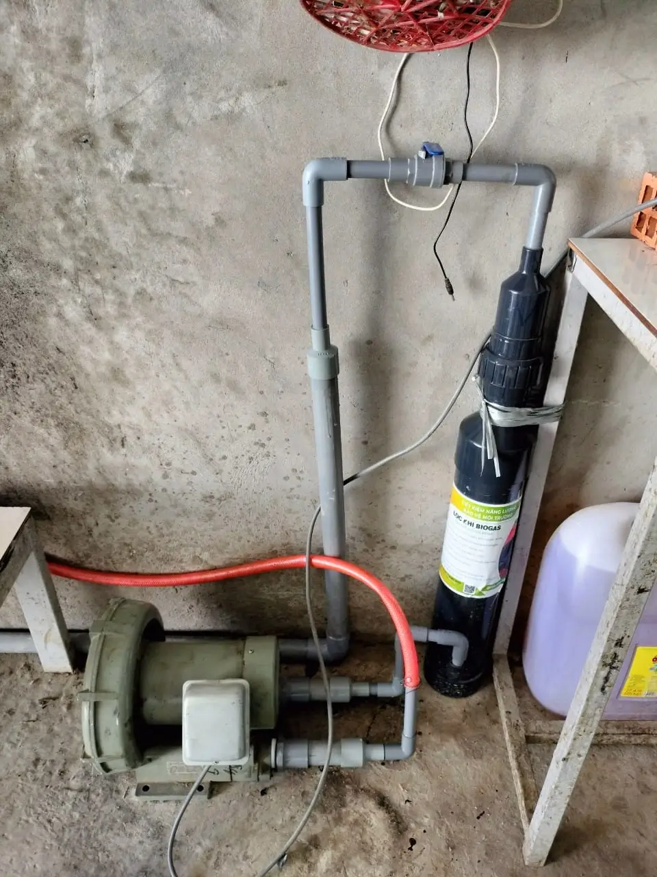 Bình lọc khí biogas giúp bảo vệ bếp và xoong nồi không bị oxy hóa