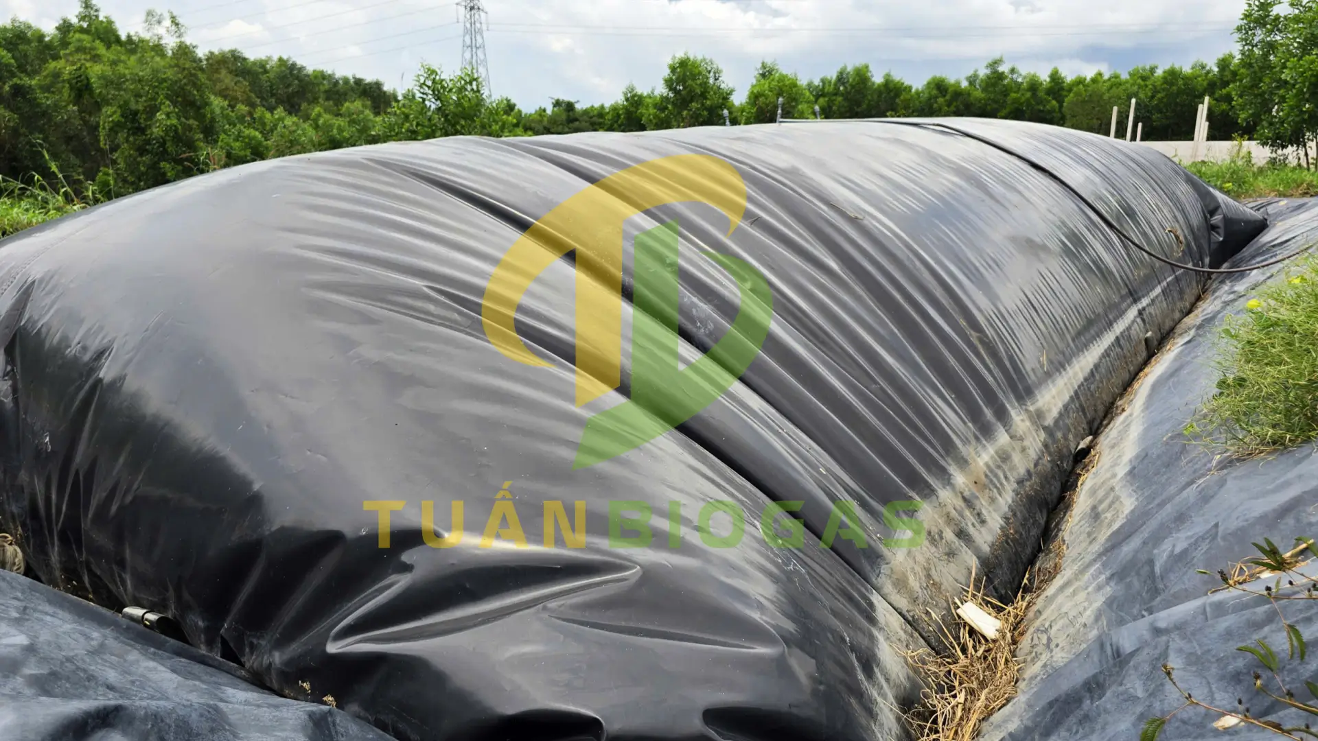 túi căng phồng sau khi nạp đủ khí